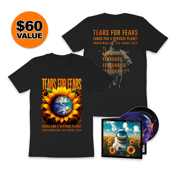 SONGS FOR A NERVOUS PLANET CD & TEE BUNDLE