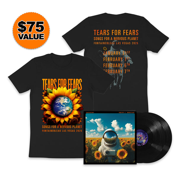 SONGS FOR A NERVOUS PLANET VINYL & TEE BUNDLE