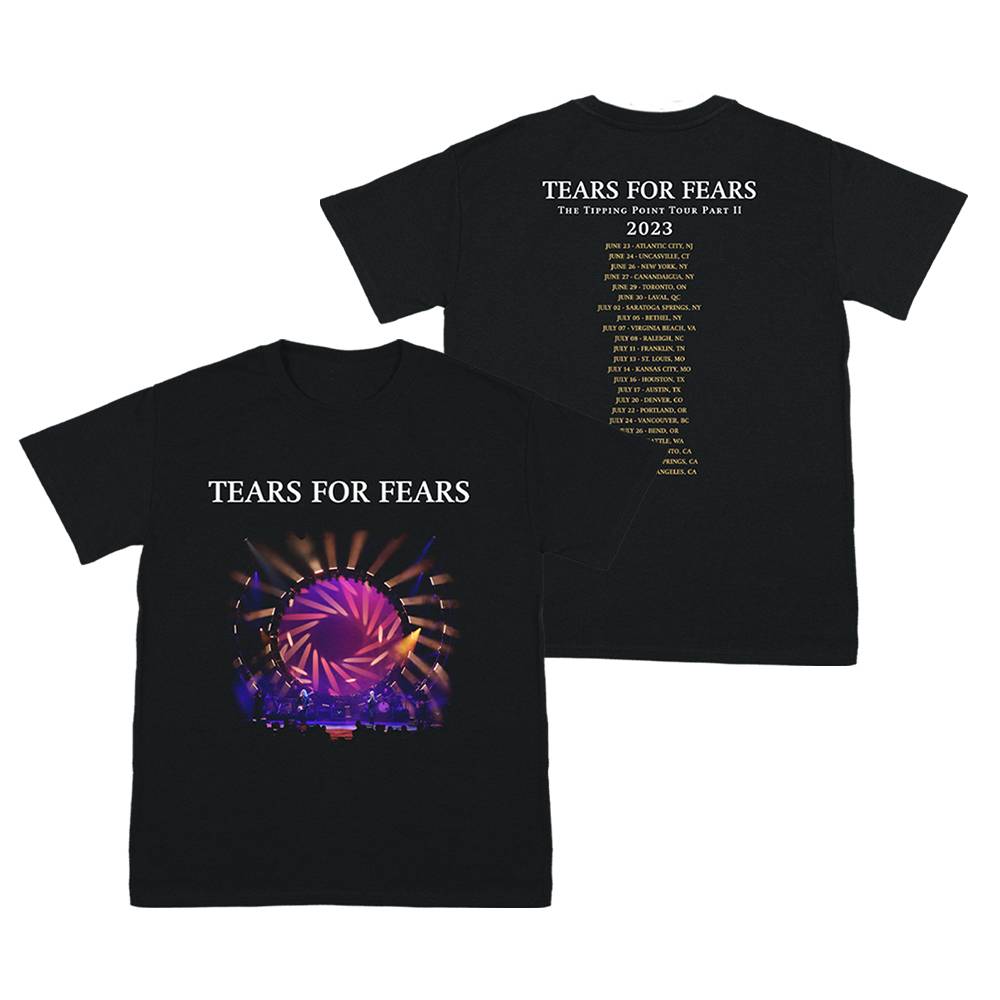 LIVE PHOTO BLACK 2023 TOUR TEE | Tears For Fears US