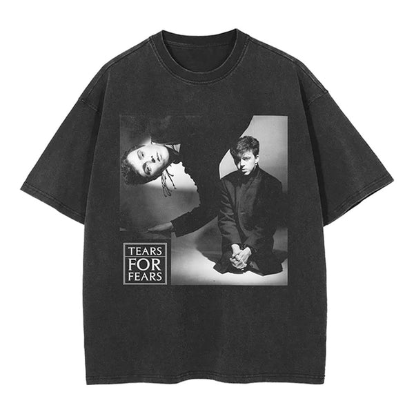 RETRO PHOTO BLACK TEE